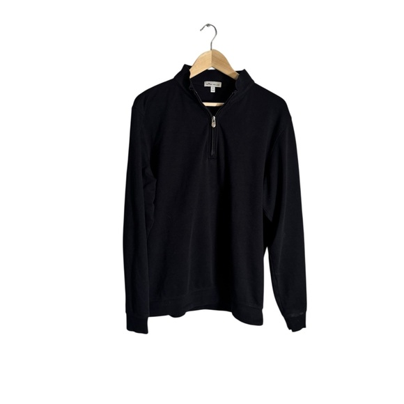 Peter Millar Other - Peter Miller Quarter Zip Sweatshirt Men's Casual Top Black Golf Athleisure Large
